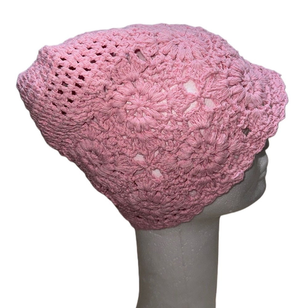 Hand Woven Hollowed-Out hat Stylish and Charming Flower Beanie